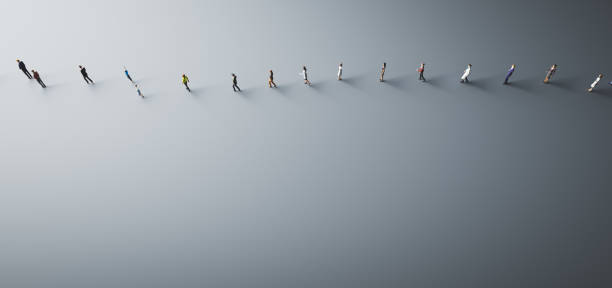 istock People social distancing because of coronavirus - concept 1219421840