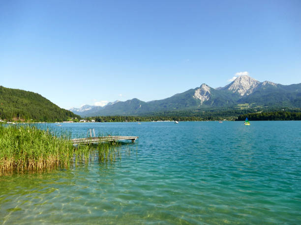istock Afternoon tranquility by lake Faakersee in Carinthia, Austria 1219424835