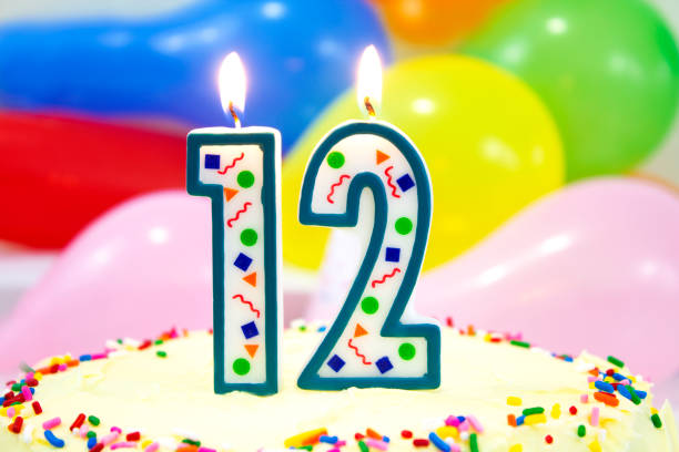 istock Birthday Cake with Candles 1219428985