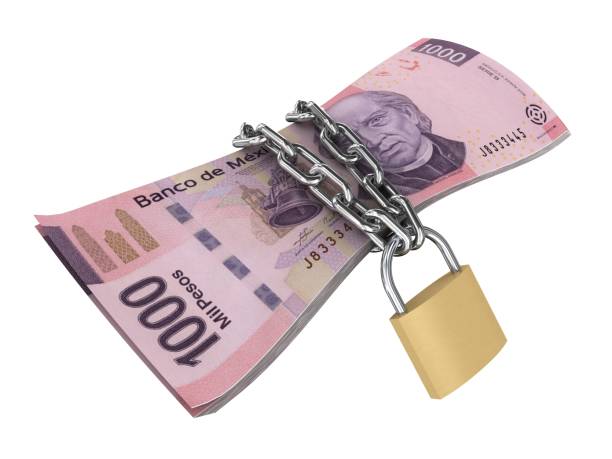 istock Mexican money lock security safe protection 1219430084