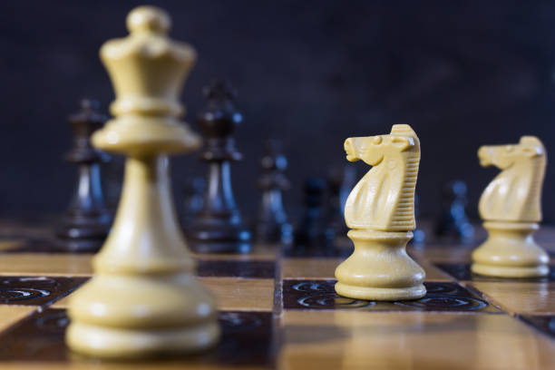 istock Chess photographed on a chessboard 1219430903