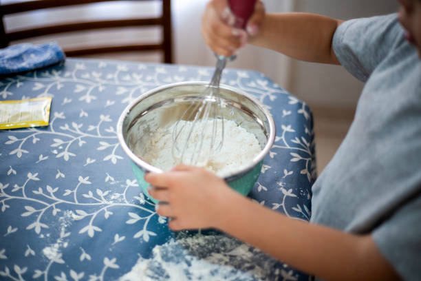 Empty Stainless Steel Bowl and Stirrer