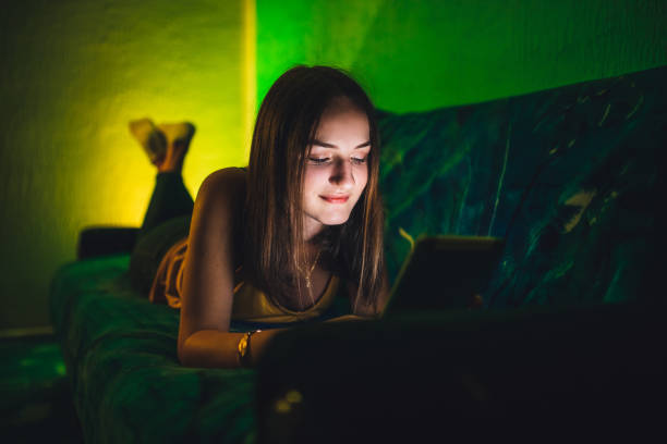 istock Woman having video call with friends 1219434073
