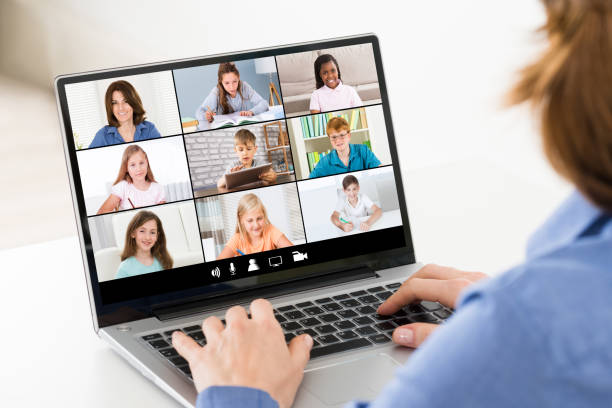 istock Woman Video Chatting On Laptop 1219438079