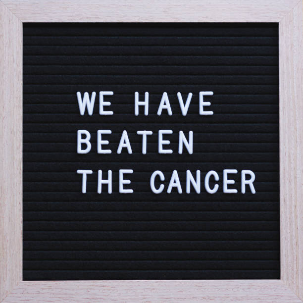istock We have beaten the cancer on blackboard 1219439172
