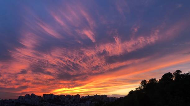istock Variation of Sunset colors in the sky 1219443555