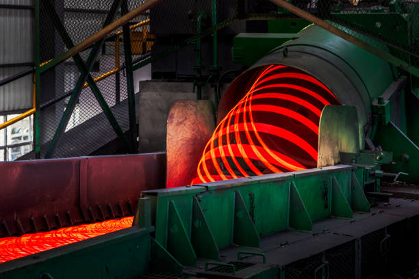 istock Metallurgical plant fabrication rolling mill 1219443567