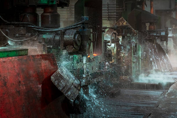 istock Metallurgical plant fabrication rolling mill 1219443643