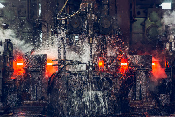 istock Metallurgical plant fabrication rolling mill 1219443709