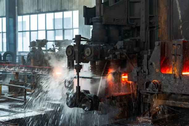 istock Metallurgical plant fabrication rolling mill 1219443786