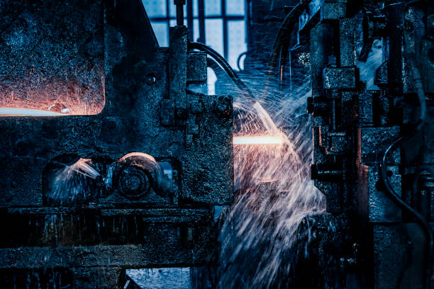 istock Metallurgical plant fabrication rolling mill 1219443876