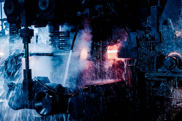 istock Metallurgical plant fabrication rolling mill 1219443888