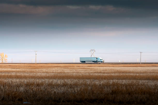 istock Semi Truck On the  Rural Trans-Canada Highway 1219445143