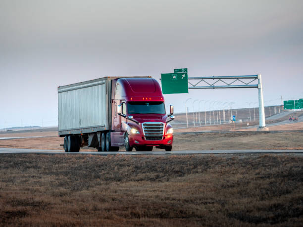 istock Semi Truck On the  Rural Trans-Canada Highway 1219445354