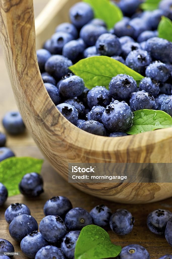 blueberry  Basket Stock Photo