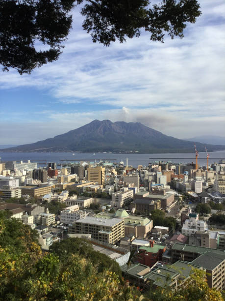 istock Sakurajima seen from Shiroyama Observatory 1219461586