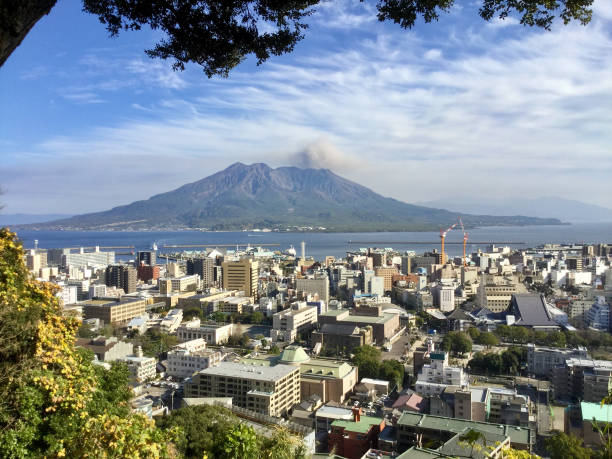istock Sakurajima seen from Shiroyama Observatory 1219461589