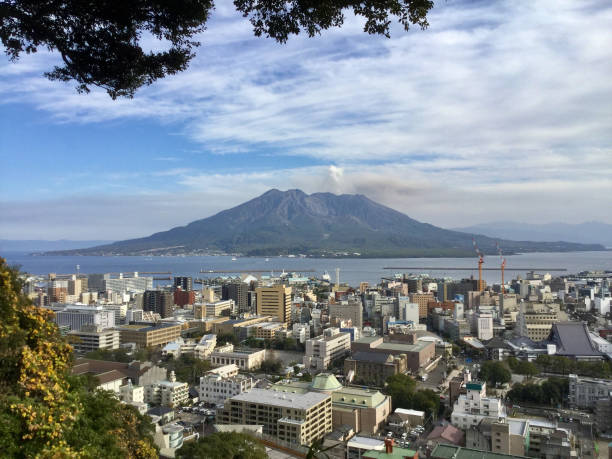 istock Sakurajima seen from Shiroyama Observatory 1219461593