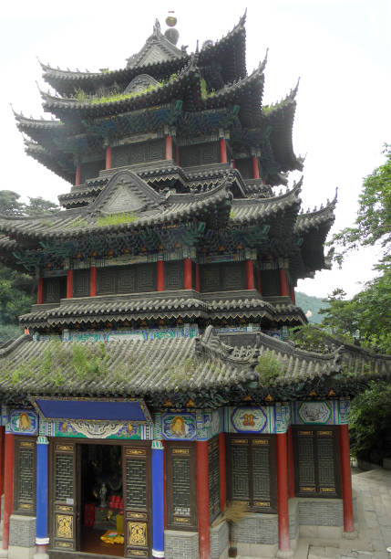 istock roofs, stairs and architecture details of a Buddhist monastery 1219461859