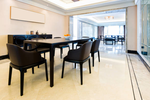 istock Dining room in modern apartment 1219475922