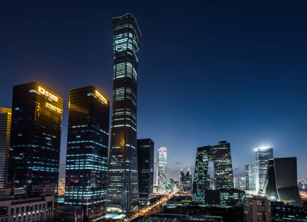 istock Beijing Urban Skyline at Night 1219478209