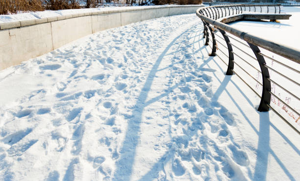 istock City sidewalk in snowy day 1219482767
