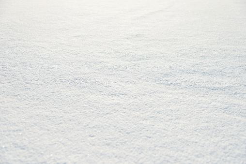Close up of white snow background.