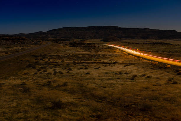 Late night on a desert highway