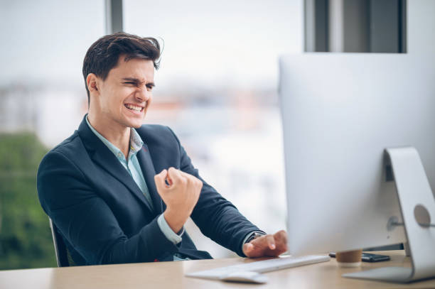 istock Happy Business  professional working on desk 1219487705
