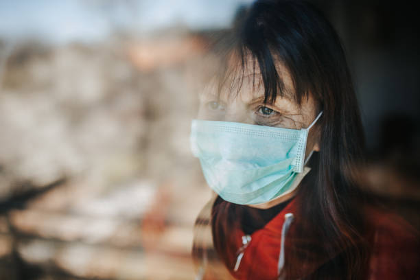 istock Senior woman in home quarantine 1219488465
