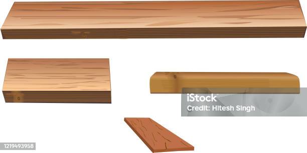Wooden flat plank, board which is attached to a wall, frame, etc., and on  which objects can be placed, display, showcase. 14910860 Vector Art at  Vecteezy