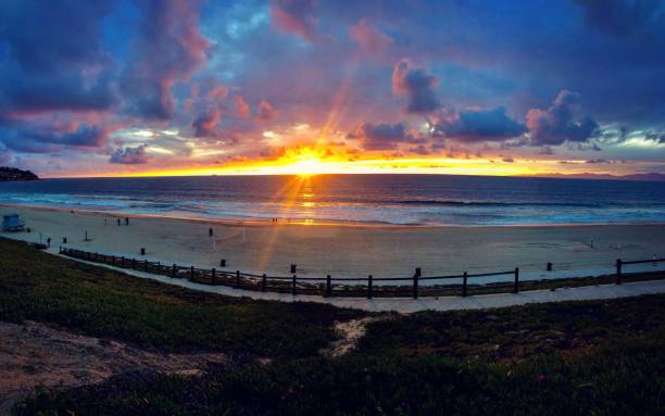 istock Fisheye Sunset Torrance Beach, Redondo Beach 1219494164