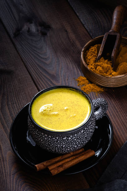 istock Turmeric Golden Milk. Vegan Milk. 1219499106