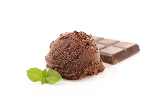 istock chocolate ice cream scoop isolated on white background 1219501013