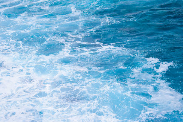istock Marble water texture, ocean waves motive 1219502433