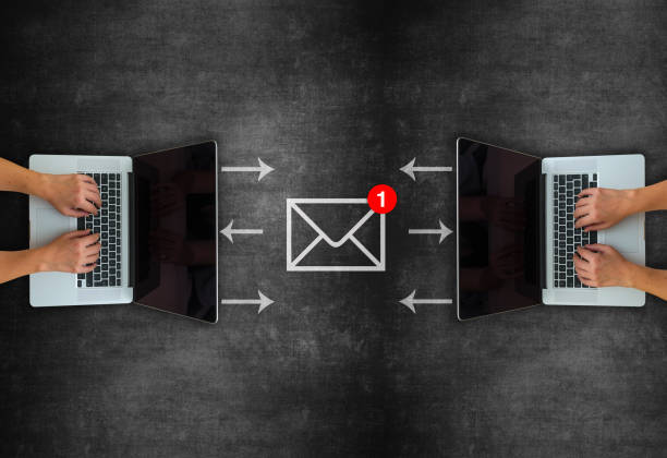 istock Concept of email receiving and sending on blackboard 1219505205