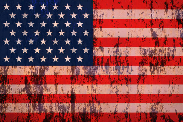 istock america flag painted on old rusty metal surface 1219510297