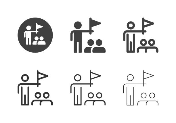 Tour Guide Icons - Multi Series Tour Guide Icons Multi Series Vector EPS File. Exploration stock illustrations