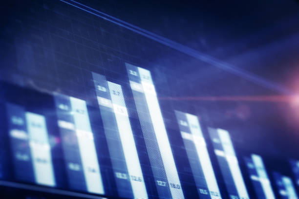 istock Charts and Statistics close-up on digital display 1219514805