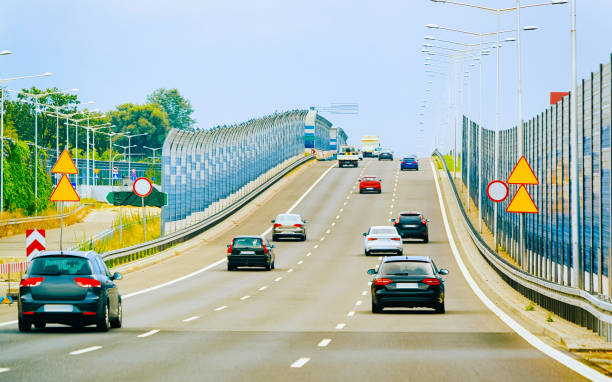 istock Scenery with car on highway of Poland 1219515459