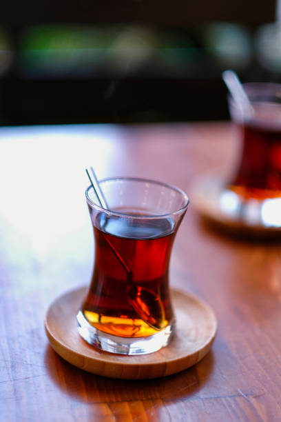 istock Traditional Turkish Tea on Wooden Table 1219515707