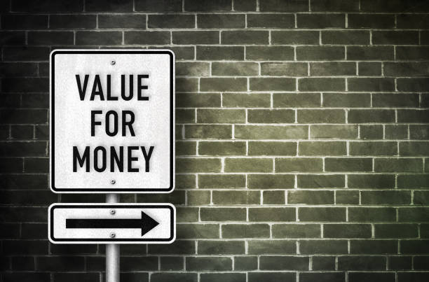 istock Value for Money - roadsign message 1219517711