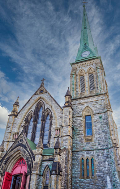 istock Old Stone Church in St John 1219518486