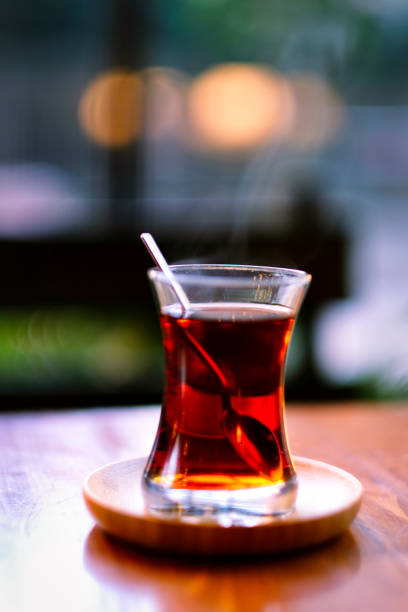 istock Traditional Turkish Tea on Wooden Table 1219518606