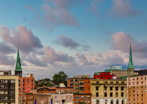 istock Two Green Steeples in Saint John 1219518686