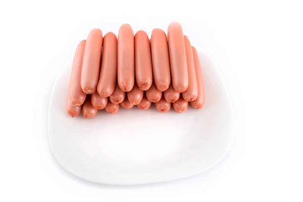 istock Sausages on a plate 1219520518