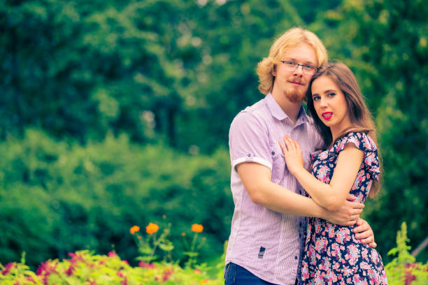 istock Happy couple outdoor. 1219520724