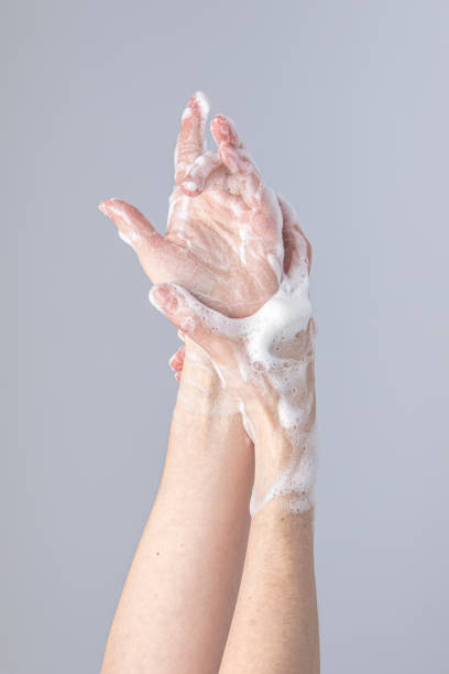 istock Washings hands in action 1219521746