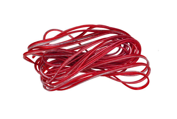 istock Electric cable isolated on white background with clipping path 1219522924