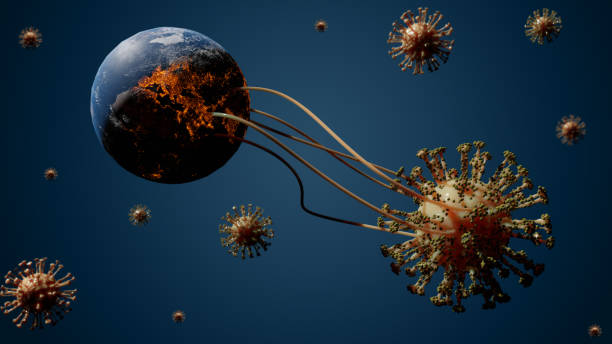 istock The virus is destroying the world 1219523167